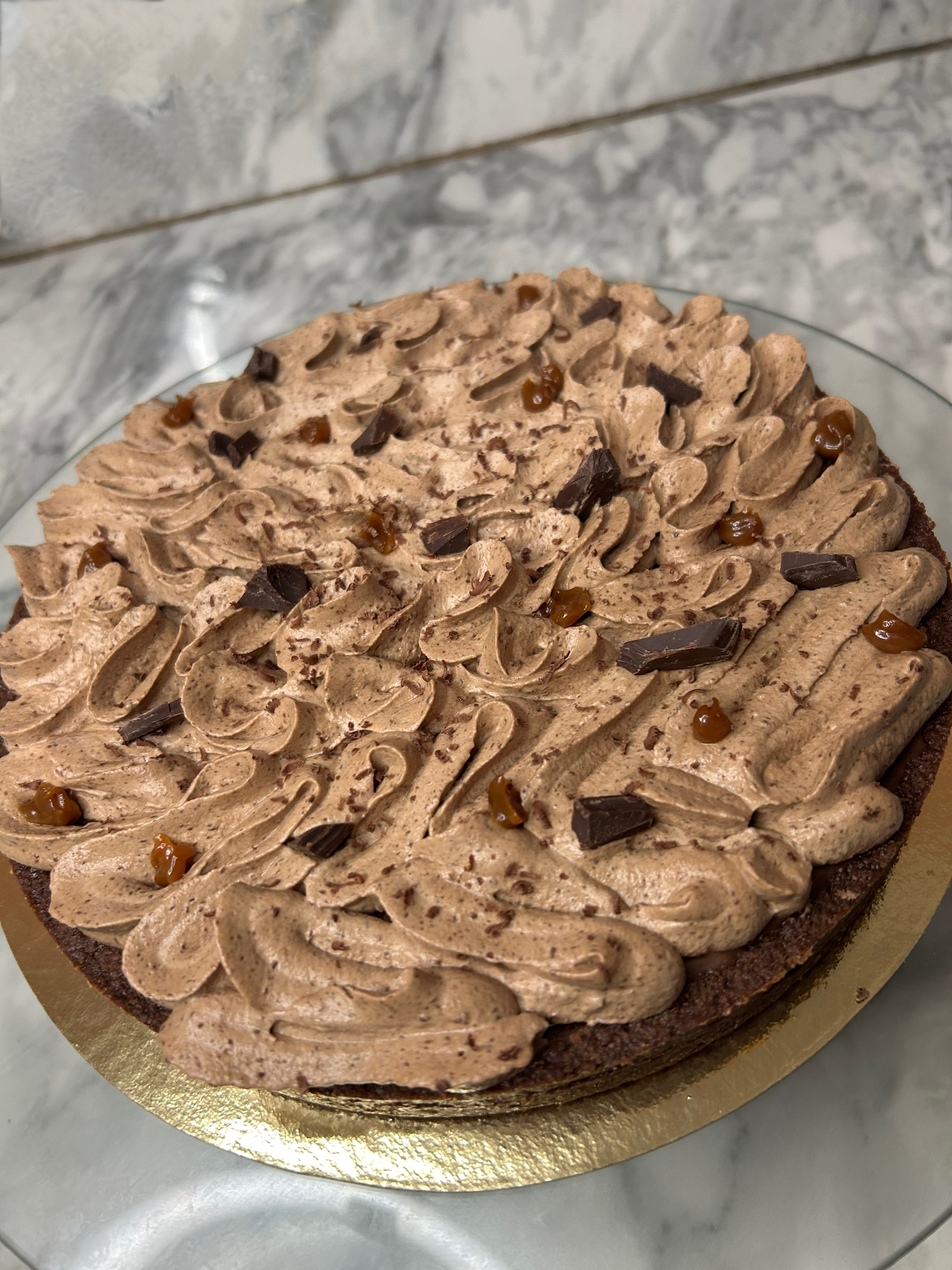 Tarte chocolat, praliné Pâques